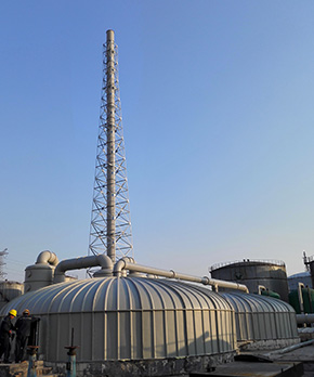 鹽城開元污水池加蓋工程案例